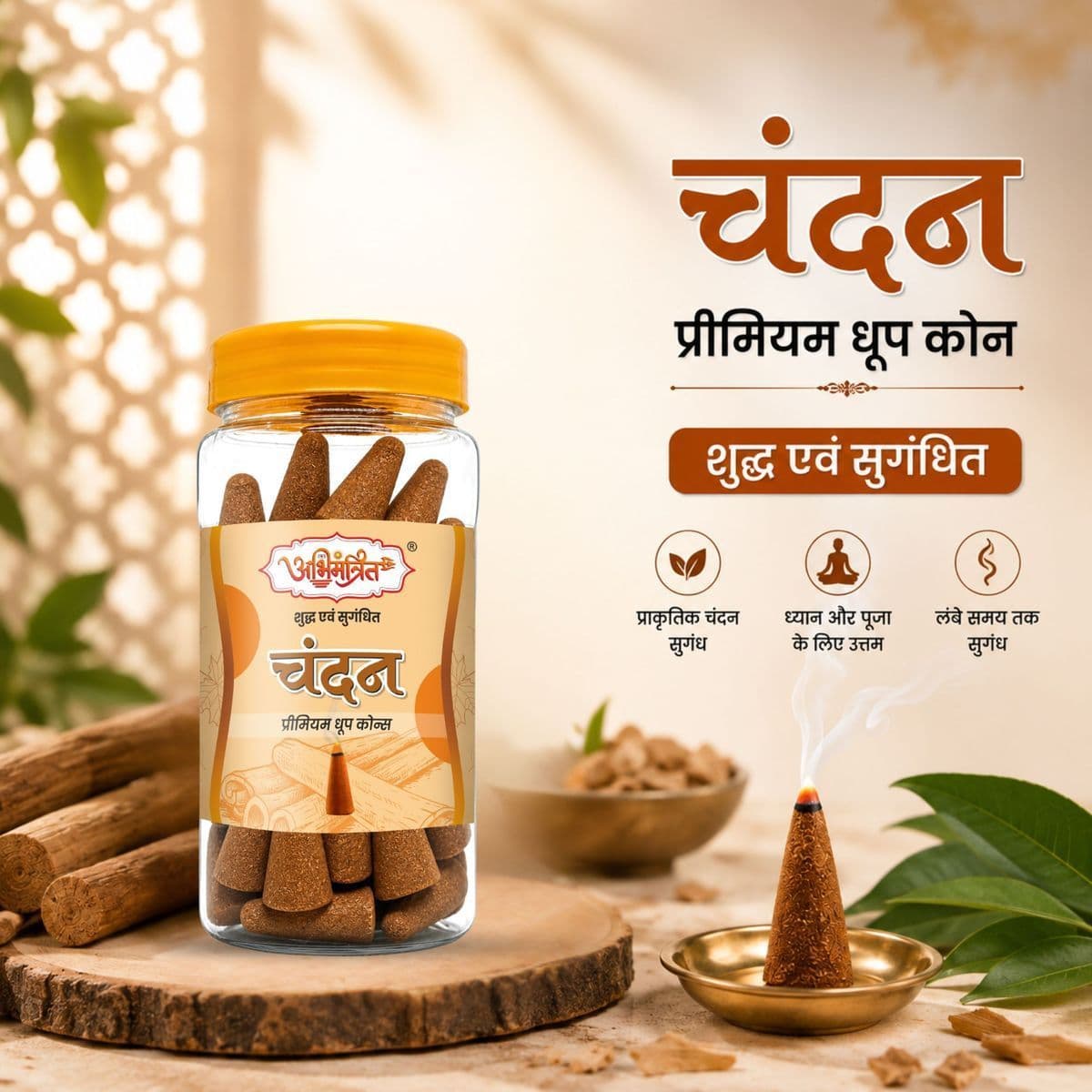 Chandan Premium Dhoop Cones